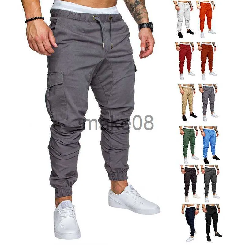 Pantaloni da uomo 2022 Nuovi pantaloni sportivi casual Pantaloni da uomo Pantaloni da allenamento da corsa elastici traspiranti Pantaloni da jogging QuickDrying Pantaloni da jogging da palestra J230712