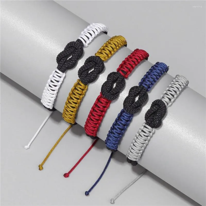 Bracelet de corde rouge chanceux fait à la main pour femmes hommes multicolore bouddhiste tibétain Couples bracelets bijoux d'amitié