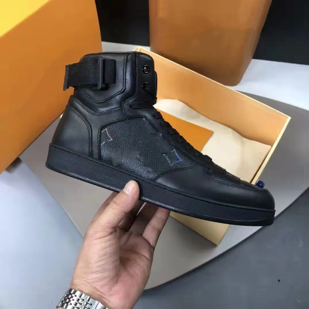 Rivoli Sneaker Boot Iconic Hi Top Designers Shoe Leather Gray