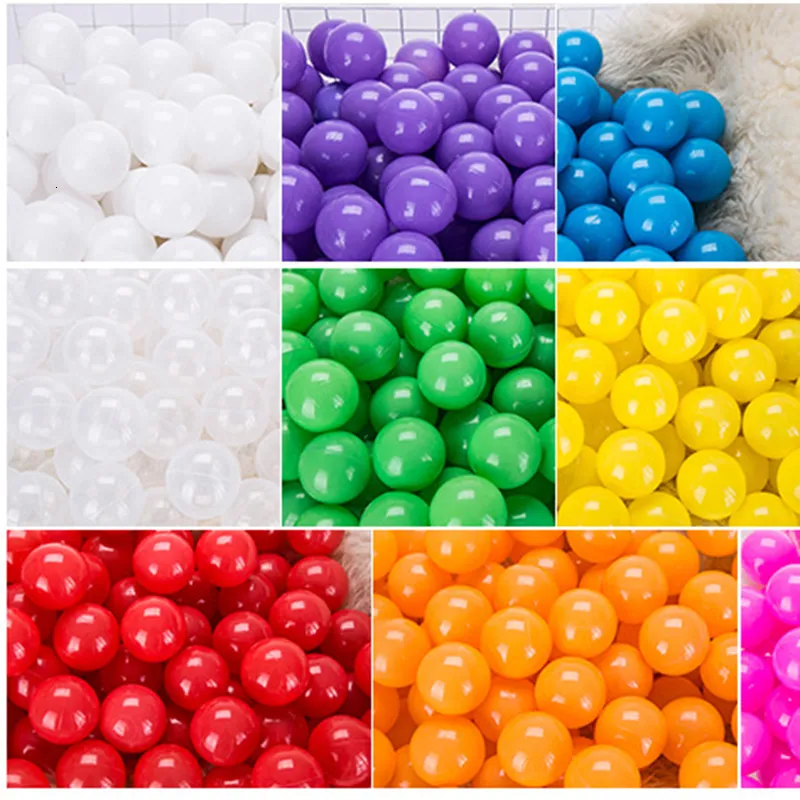 Balões de festa 7CM/50PCS Eco-Friendly Colorful Ball Pits Soft Plastic Ocean Ball Transparente Water Ocean Wave Ball Brinquedos Para Crianças Bebês 230712