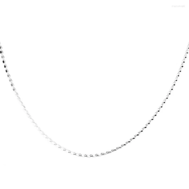 Catene Collana a catena in argento con onda a sirena Autentici gioielli in argento sterling per le donne