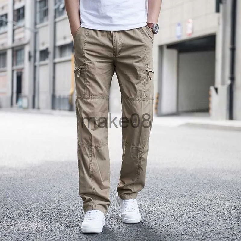 Summer Men's Casual Pants Men Trousers Male Pant Slim Fit Work Elastic  Waist Ho