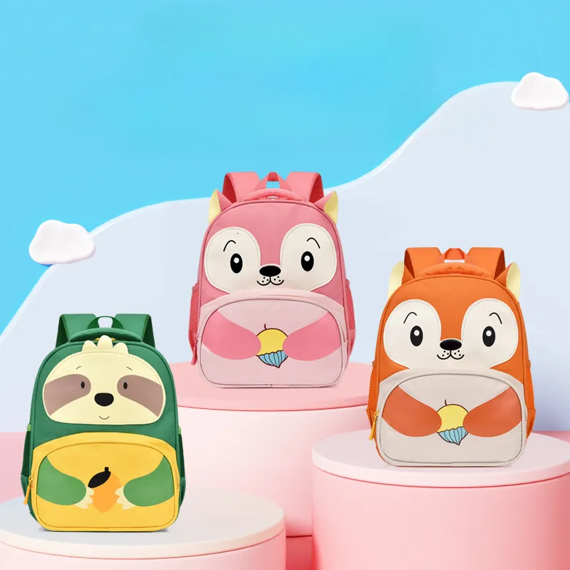 Mochila escolar para jardim de infância infantil Mochila de desenhos animados estampada para meninos e meninas Mochila fashion redutora de peso ultraleve 230712