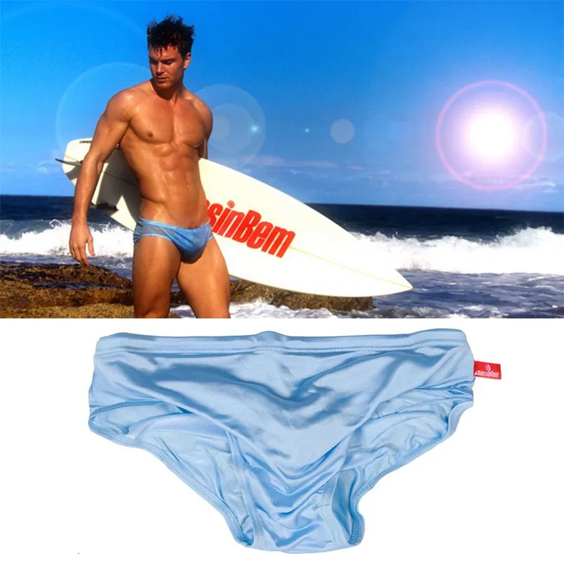 Traje de ba o para hombre Calzoncillos transparentes Troncos Nataci n Sunga Masculina Pantalones cortos Swim Beach Board Short Slip Cintura baja Traje