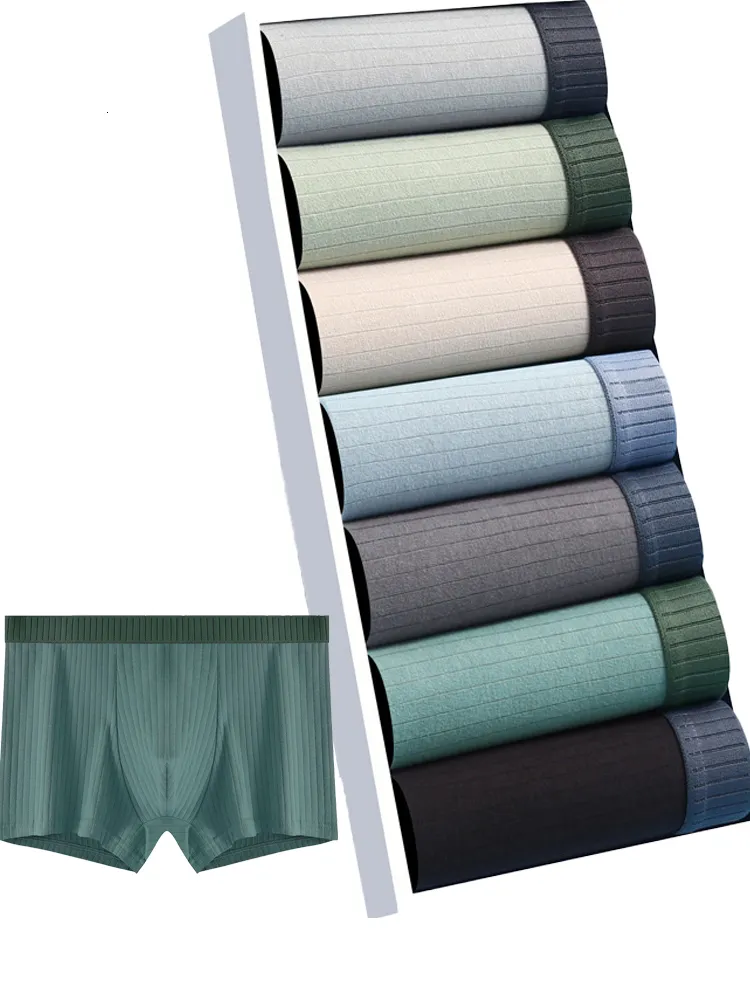 Mutande 3 Pz / lotto Slip da uomo in cotone a righe da uomo Boxer da uomo sexy Lingerie Mutande Intimo Pantaloncini Boxer Mutandine da uomo Boxer da uomo 230711