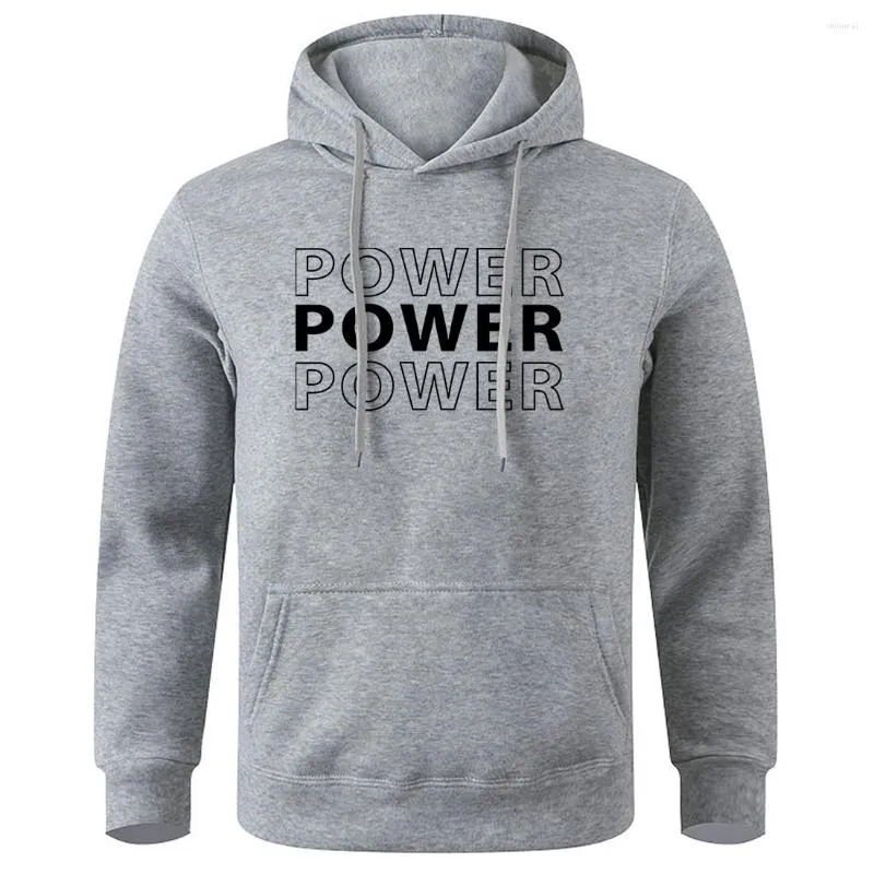 Men s Hoodies Power Printing Men Hoodie O Neck Loose Oversized Sportswear Basic Sports Street Winter Hoody Retro Classic Fashion Tracksuit