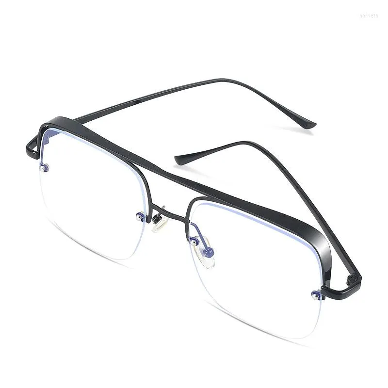 Occhiali da sole Occhiali anti-blu Protezione degli occhi Radiazioni Non gradi Versione coreana femminile di Tide Frame Man Flat Mirror