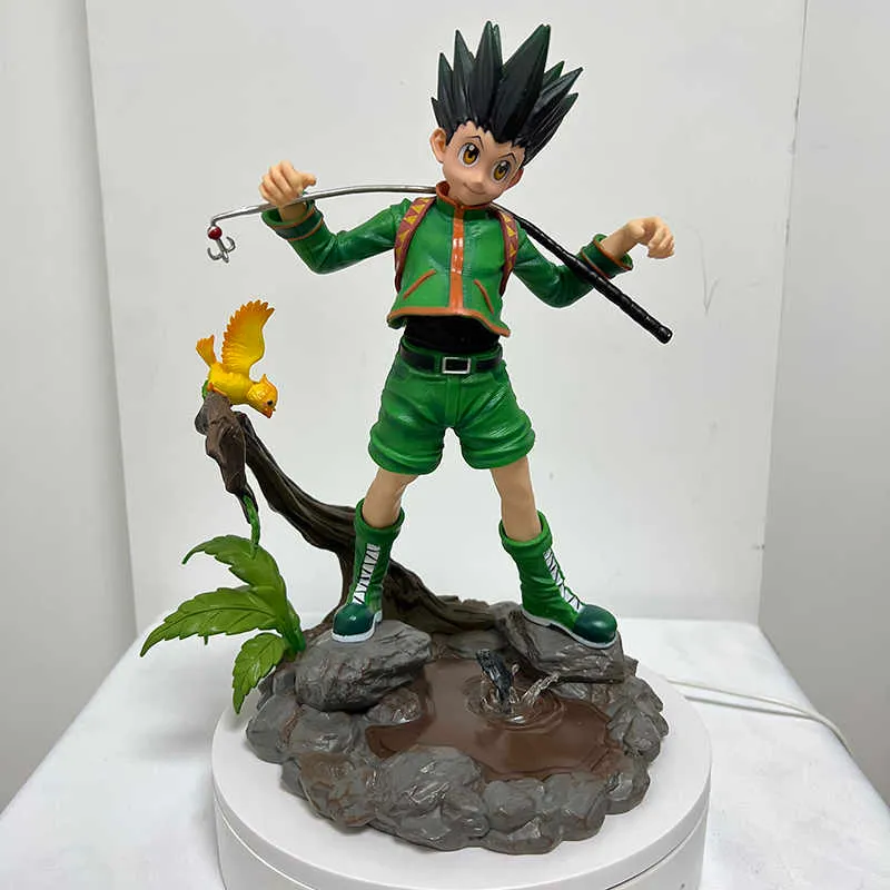 Figurines de jouet d'action 28 cm chasseur chasseur Figure d'anime Gon Figurine d'action Gon Figure Kurapika Figurine modèle poupée jouet