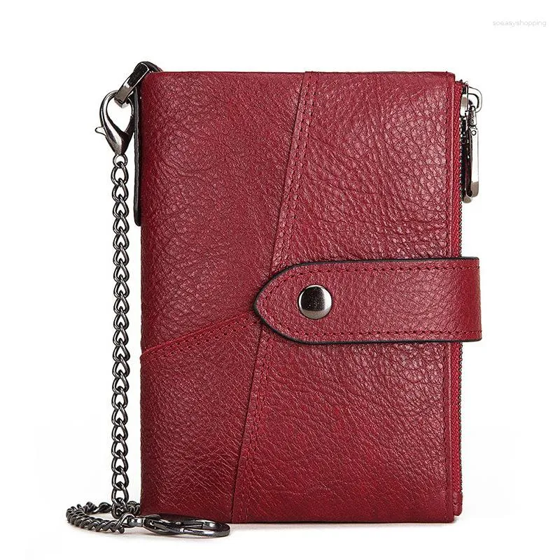 Wallets Fashion Women Wallet Female Genuine Leather Coin Purse And Small Walet Portomonee Lady Money Zipper Perse Card Holder