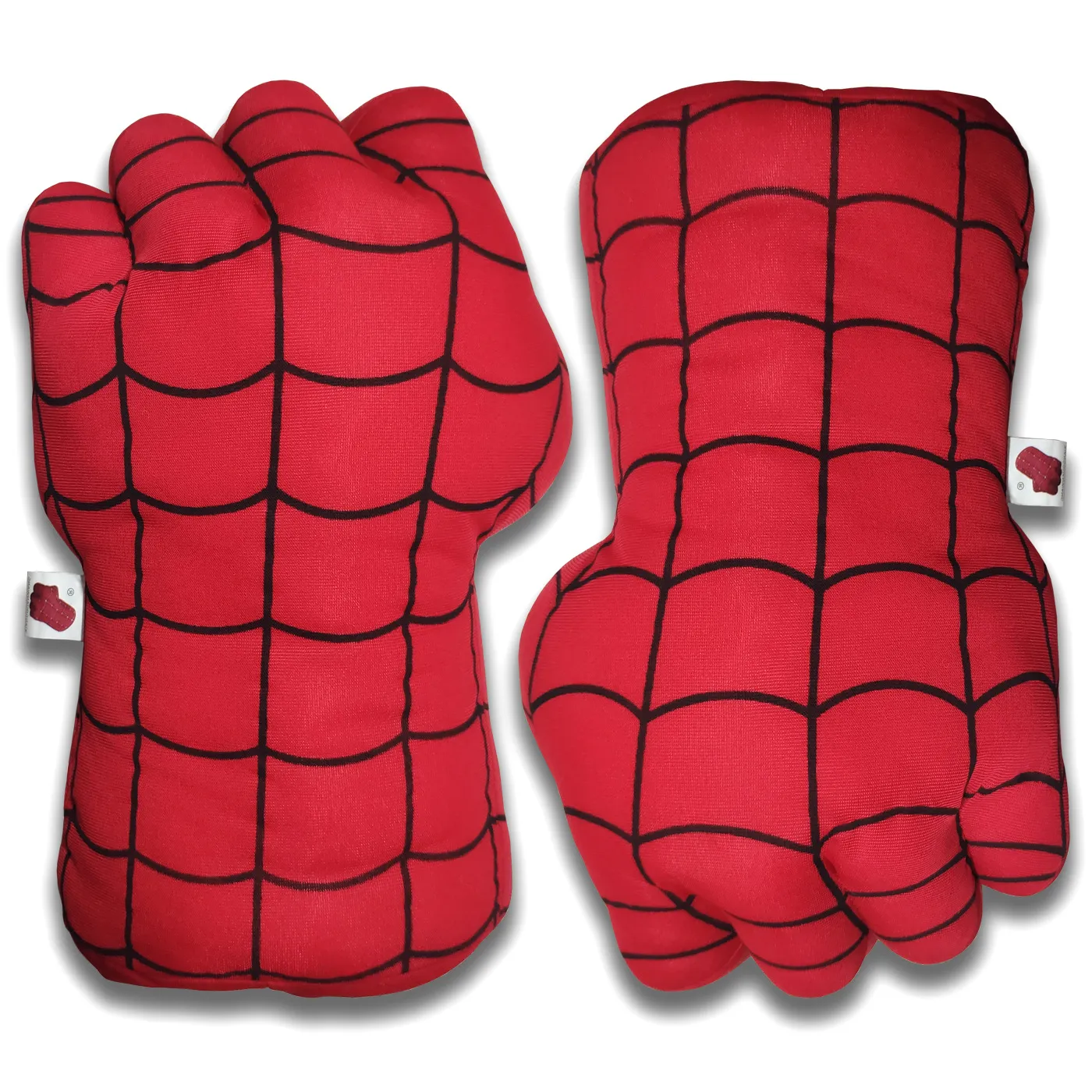 Atacado série de super-heróis Green Fists Red Spider luvas brinquedos de pelúcia luvas de boxe infantil Gigante