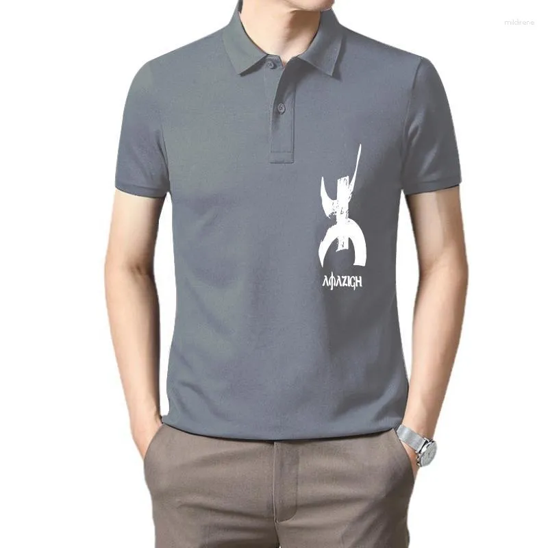 Męskie koszulki polo śmieszne męskie T Shirt biały T-shirt koszulki czarna koszulka Amazigh standardowe koszule z nadrukiem dla mężczyzny na co dzień z krótkimi rękawami