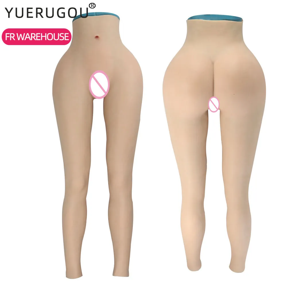 Breast Form YUERUGOU Silicone Realistic Vagina Panties Shemale Crossdresser Pussy Pants Transgender Artificial Fake Underwear Hip Enhancer 230711