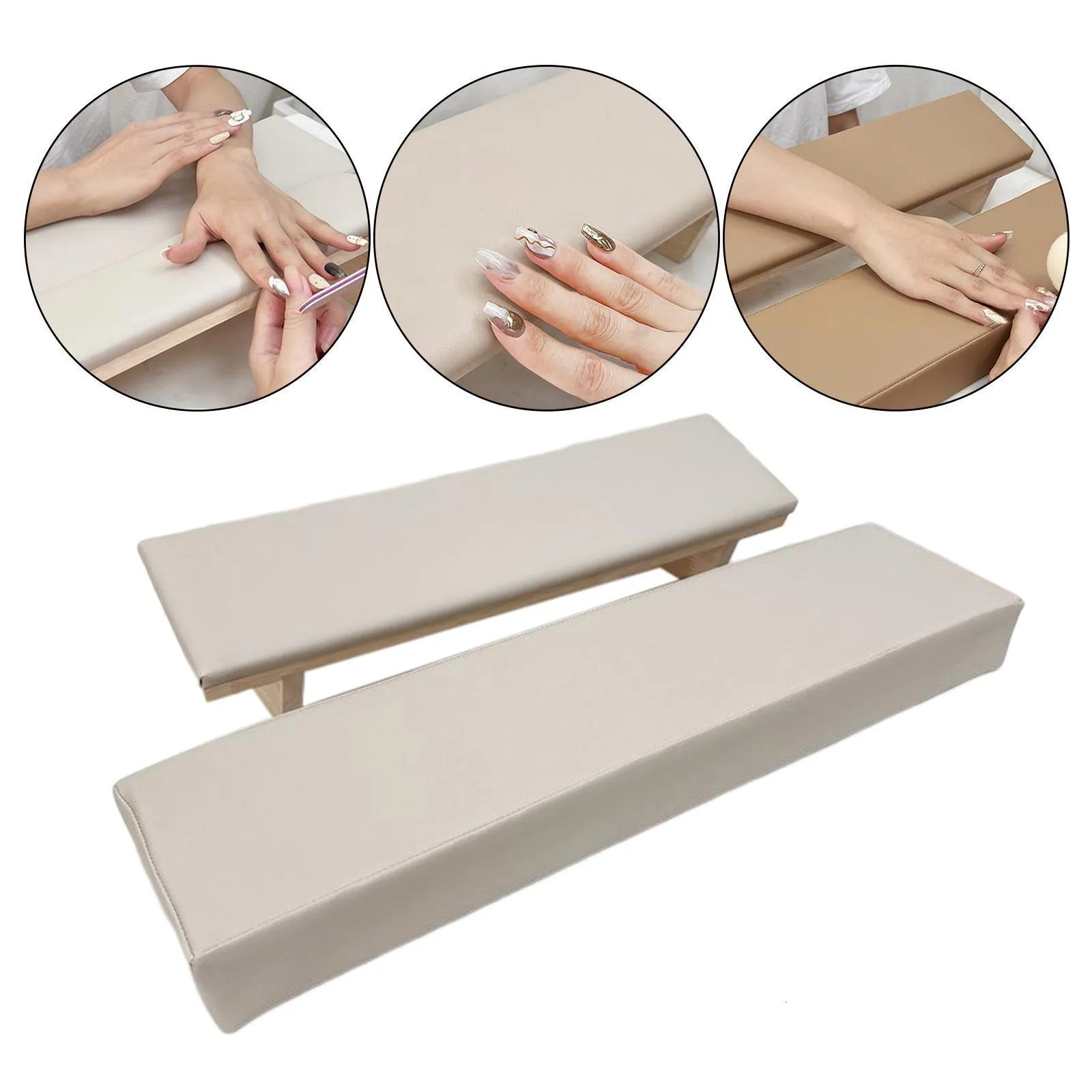 Nail Arm Rest Soft Comfortable Accessories PU Stable Easy to Clean Holder Hand Set for Table Home Manicure Salon