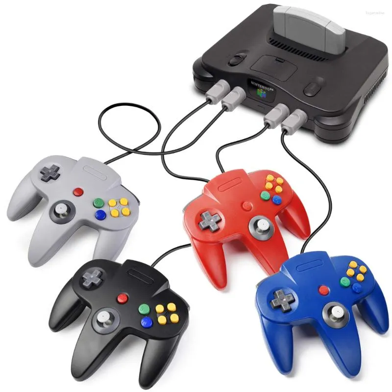 Игровые контроллеры N64 Classic Controller 64-битный проводной дистанционный геймпад джойстик ретро-аксессуары аксессуаров видео-система консоль оригинал Joypad