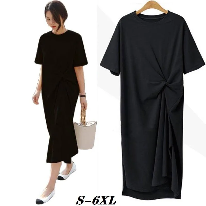 Ubierz koreańską wersję Sundresses for Women Summer 2022 moda plus size swobodne kobiety