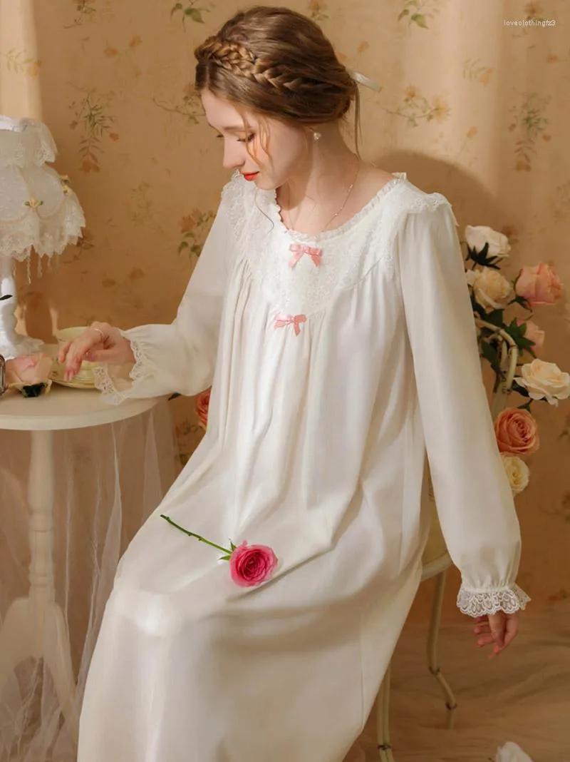 Vintage Nightgown with Built-in Bra Princess Sleepwear Lolita