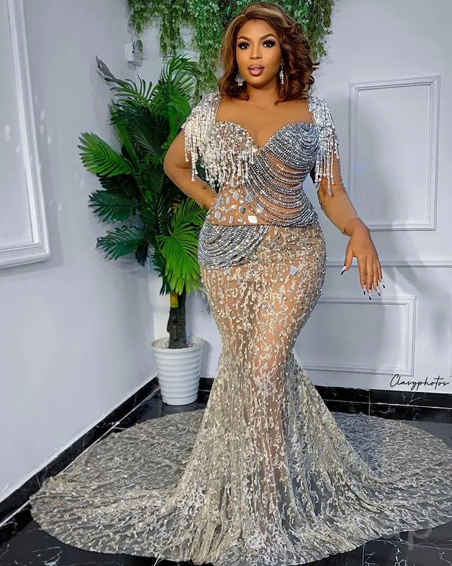 Ivory Mermaid Formal Dress with Crystal Beaded Lace and Zipper Back, Long Sleeve, Floor-Length Trumpet Silhouette from Dhgate Prom Dresses - price 374.88 Ivory Mermaid Formal Dress with Crystal Beaded Lace and Zipper Back, Long Sleeve, Floor-Length Trumpet Silhouette from Dhgate Prom Dresses - price 374.88