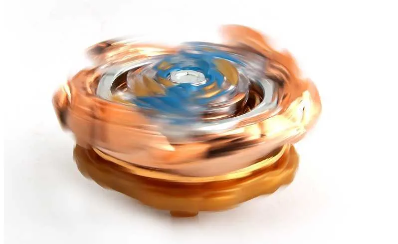 4D Beyblades Toupie Burst Beyblade 회전 상단 장난감 B-135 발사기 장난감이없는 Blue Green Toupie Metal Fusion Evolution