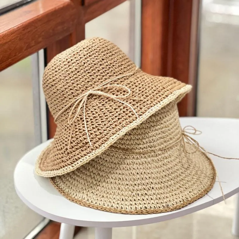 Womens Summer Sun Hat Beach Hat Wide Brim Outdoor UV Protection