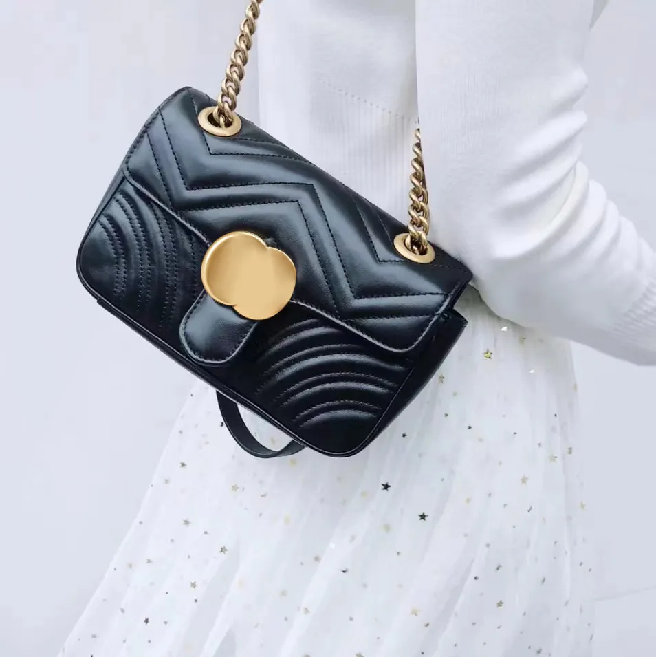 hoge kwaliteit Marmont klassieke Designer vierkante Messenger Bags riemen Damesportemonnee herenmode crossbody Totes bag Luxe echt lederen clutch schoudertassen