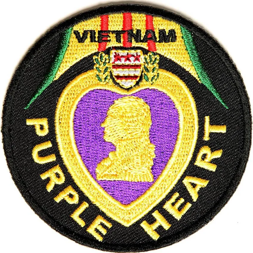 Patch pour le Vietnam Purple Heart peut être à coudre ou en fer sur le badge 306p