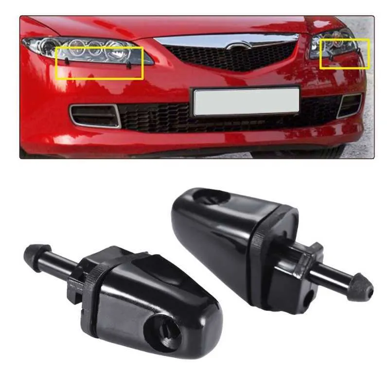 Buse Lave-phare Pour Ford Focus MK3 (2010-2017) - Lot De 2 Pièces Noires Durables - Remplacement Facile