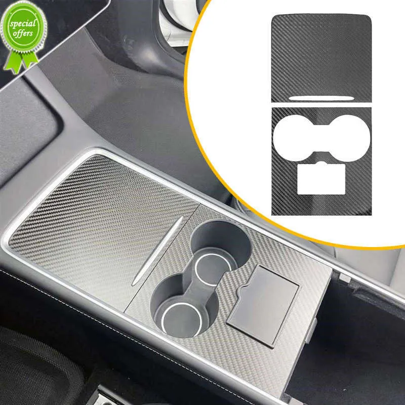 Copertura Decorazioni Console Centro Auto In Fibra Di Carbonio Ultra Sottile Console Centrale Anti Scratch Adesivo Proteggere Tesla 3/Y 2021 2022 Da 14,54 € | DHgate