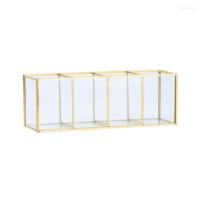 Boîtes de rangement Clear Makeup Brush Holder Organisateur