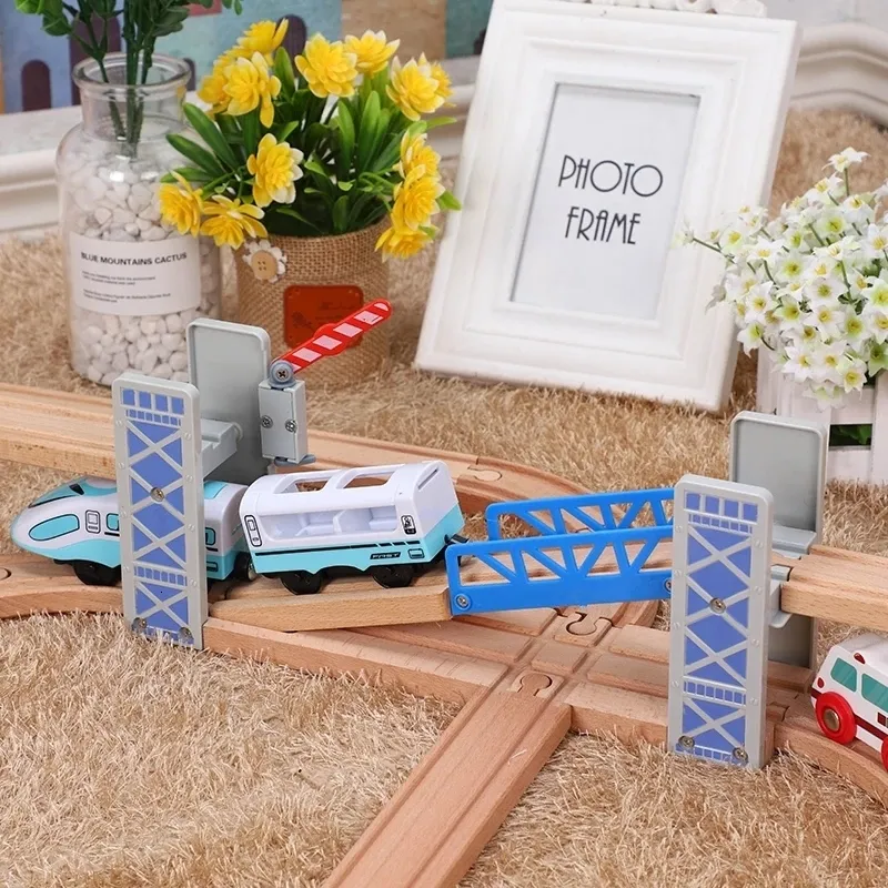 Wooden Train Track Bridge Double Deck Overpass for Diecast Cars - Main Image