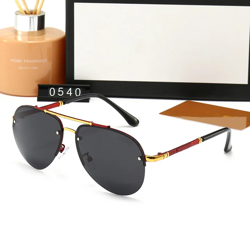 DHgate Designer Aviator Sunglasses with Polarized Lenses for Men and Women UV400 Protection and Luxury Cycling Eyewear 0540 with Box Black Fashion Accessories