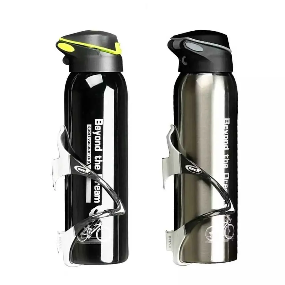 Bouteille d'eau VTT Vélo Bouilloire Vélo Thermos Maintien Au Chaud Tasse D'eau Bouteille De Sport 500 ml En Alliage D'aluminium 0.5L