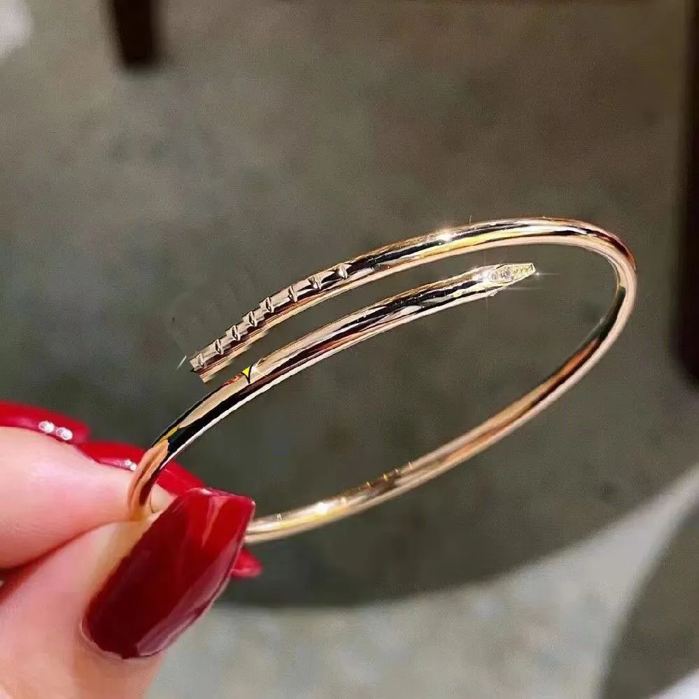 Gouden bangle heren roestvrijstalen armband voor dames vergulde 18k roségouden armbanden voor dames desinger armband bruiloft luxe sieraden met doos armband ontwerp goud