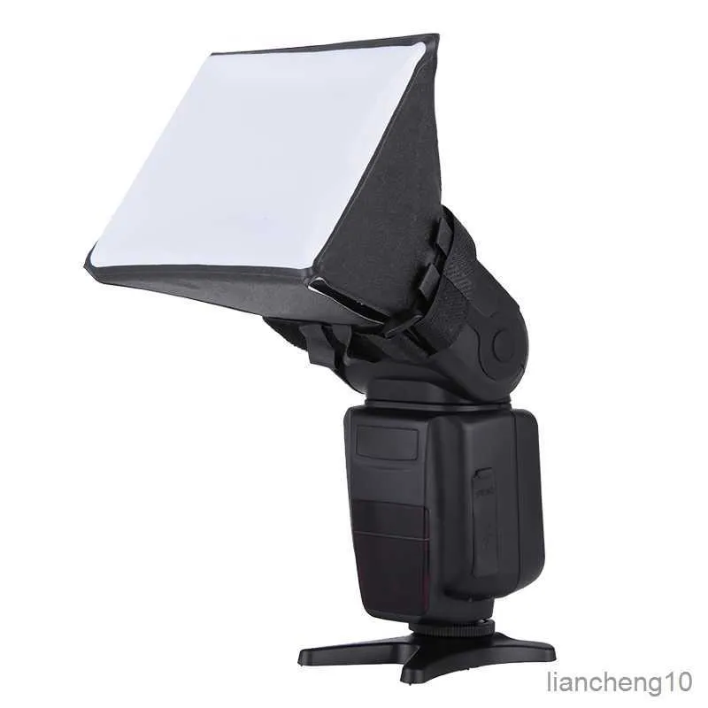 Flash Diffusers Portable Photography Flash Diffuser Mini Softbox Kit for Canon Nikon Olympus Pentax Sigma DSLR Speedlite Flash Diffuser R230712