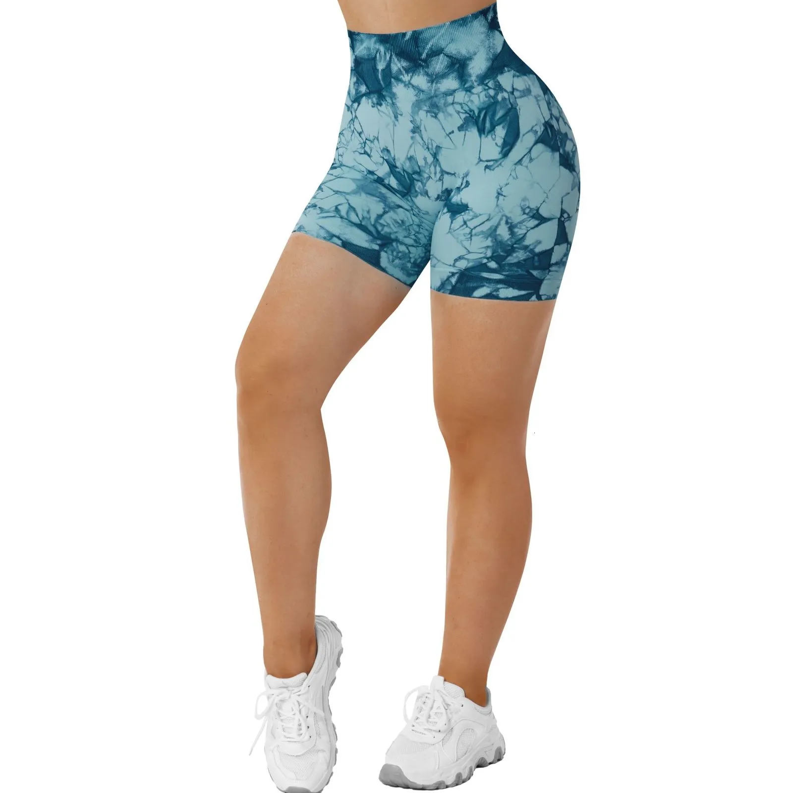 Trajes De Yoga RXRXCOCO Verano Mujer Leggings Pantalones Cortos Tie Dye Fruncido Cintura Alta Pantalones De Yoga Mujeres Fitness Entrenamiento Leggings Cortos Pantalones 230712 De 10 49 DHgate