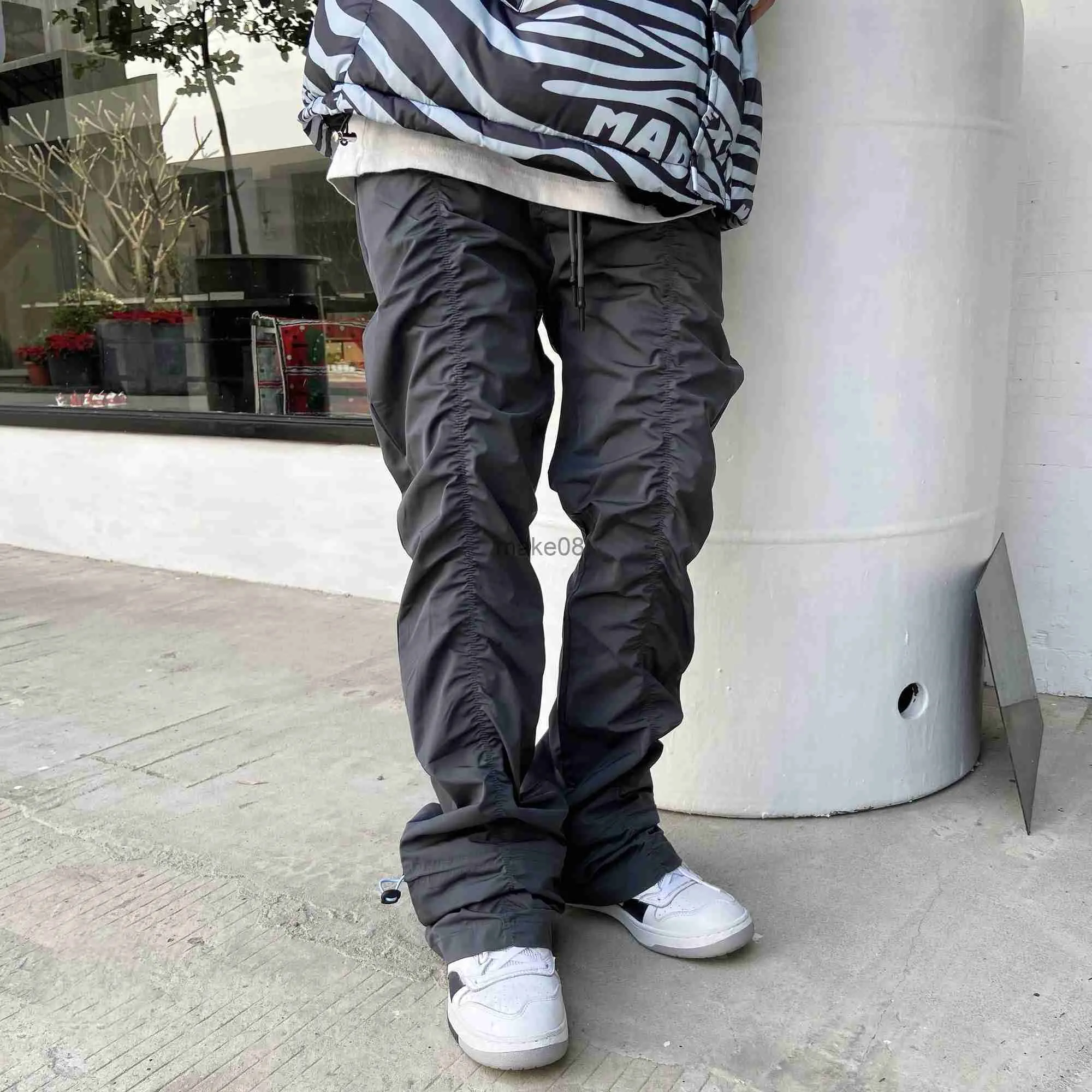 Men's Pants Couple Casual Pants High Street Functional MicroFlare Pants Men Slim Street Fashion Versatile Casual Pants INS Hot Sale Joggers J230712