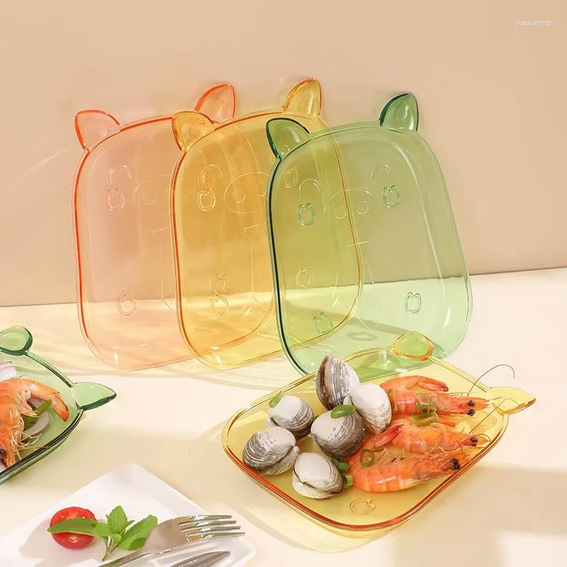 Plates Home Creative Bone Spitting Dish Fruit Plate Cake Inventory Heart Storage Table Candy Dinner Kitchen Utensils