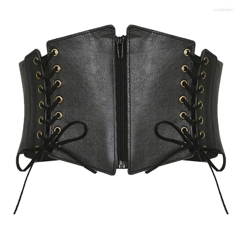 Kemerler Kadınlar Elastik Underbust Corset Bustier Bel Eğitimi Cincher Ayarlanabilir Korse