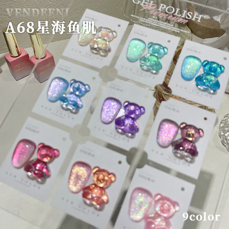 Vernis à ongles 9 couleurs diamant colle Nail Art cristal vernis à ongles cristal réfléchissant colle à ongles décoration bricolage Nail Art outil 230711