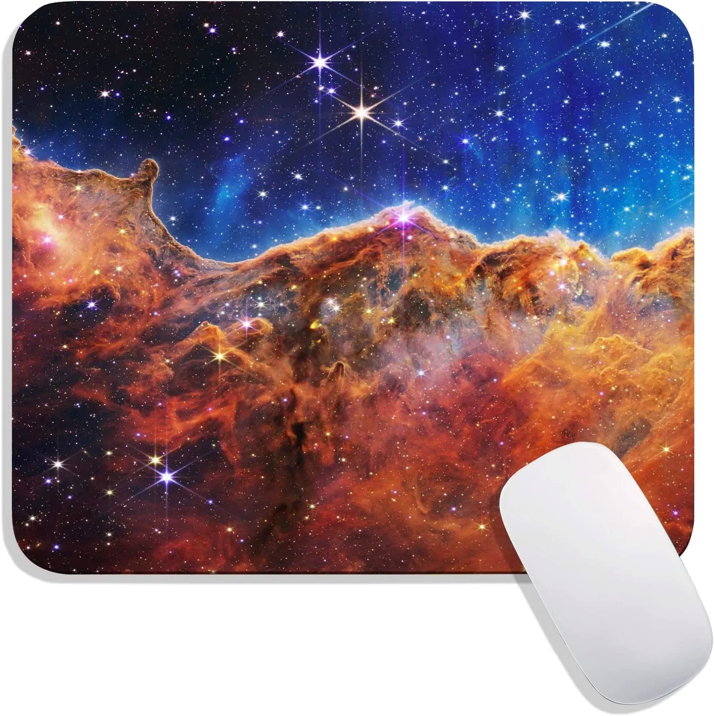 Galaxy Personlig PremiumTextured Musmatta Design Musmatta Lycra tyg halkfri gummibas Datormusmattor