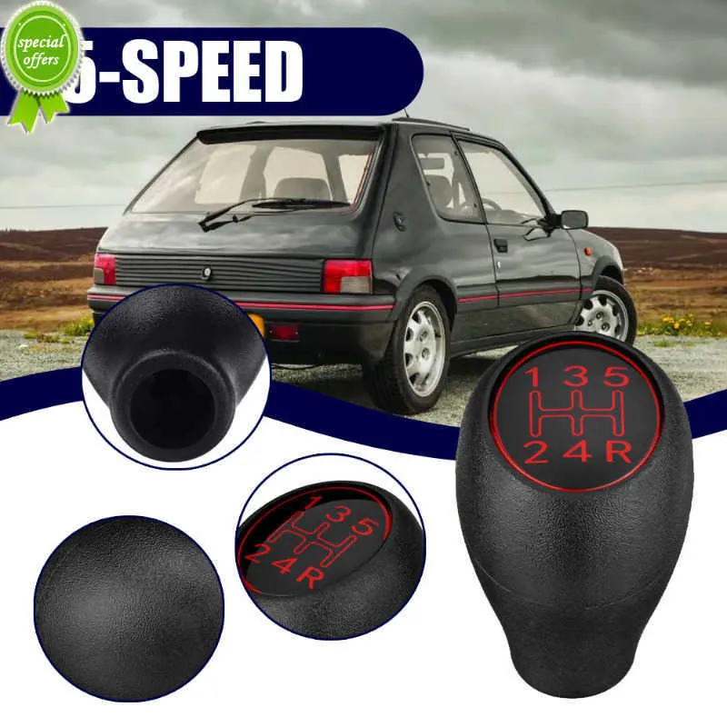 Car Gear Shift Knob 5 Speed Car Interior Lever Shifter Handle for Peugeot 504 505 309 205 GTI Red