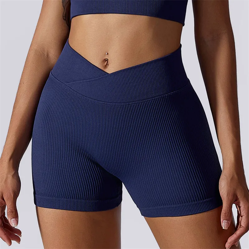 Tenues de yoga taille haute femmes Yoga Shorts de sport Lift Butt Shorts d'entraînement Lady Fitness Pantalons de yoga Gym Running Pantalons courts Sportswear 230712