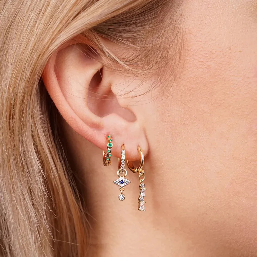 Designer Jewelry S925 Sterilng Silver Cz Diamond Earrings Hoops New Fashion Stud Womens Hoop Earring High Quality 