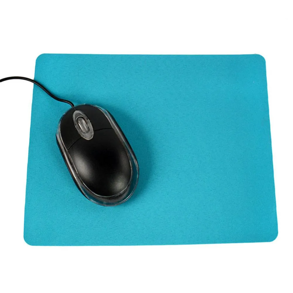 Solid Color Mouse Pad Cute Student Games Desk Mats Mini Waterproof PU Leather Laptop Mouse Mat Office Keyboard Desktop Protector