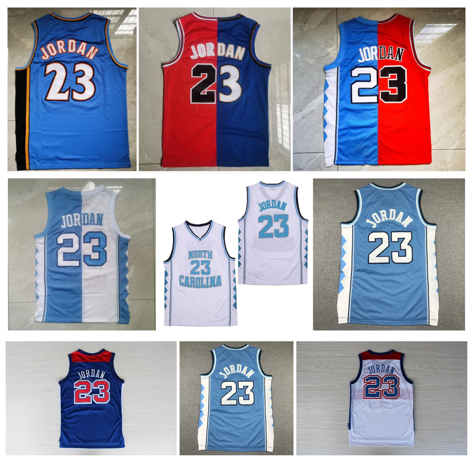 Save Big on Bulk Michael Jordan Washington Wizards Jersey North Carolina  Basketball Jersey Blue White Throwback Design Sizes S XXL Best Deals on 