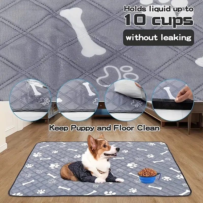 Reusable Washable Dog Pee Pad Absorbent, Non Slip Dog Camping Mat For Dogs  And Cats From Chinaledworld, $6.3