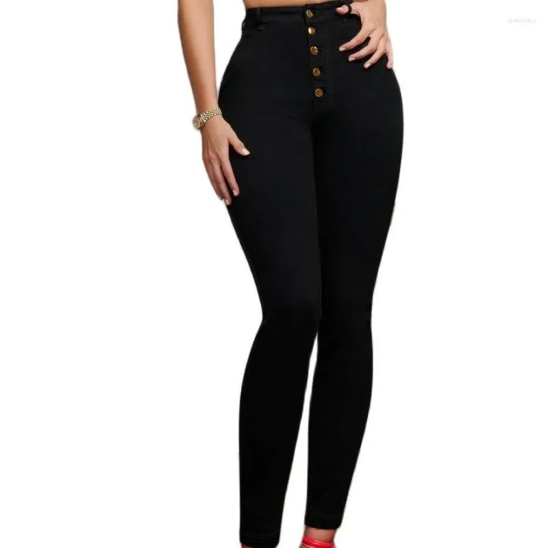 Damskie dżinsy z wysokim stanem Shapewear spodnie rajstopy na ciasne BuLift Reductive i Woman Shaper High Stretch Skinny