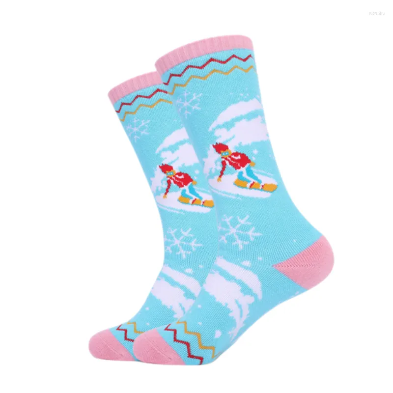 Meias Esportivas Inverno Algodão Infantil Quente Almofada Almofada Almofada Almofada Almofada Térmica para Patinação na Neve Meninas Meninos Termomeias 1Pair