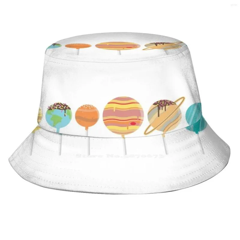 Berets Space Is Sweet-Solar System Cake Pops Fishing Hunting Climbing Cap Fisherman Hats Astronomy Cast Podcast Science Geek