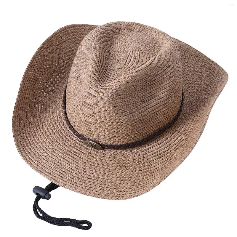 Breathable Mens Wide Brim Straw Straw Hiking Hat For Outdoor