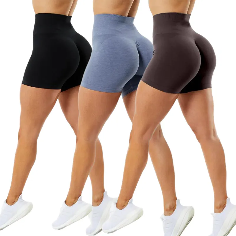 Active Shorts s 3 paczki pełnowymiarowych szortów damskie spodenki do ćwiczeń w talii jogi buty do podnoszenia bioder bezszwowe spodenki gimnastyczne do biegania fitness i uprawiania sportu 230711